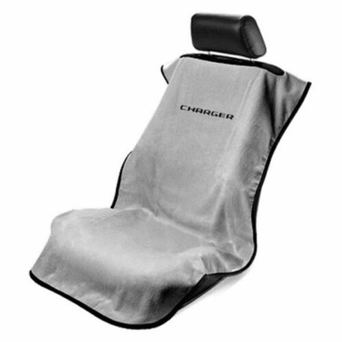 Seat Armour Seat Protector Cover/Towel w/ Charger Logo - Gray