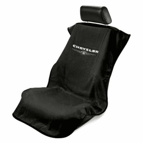 Seat Armour Seat Protector Cover/Towel w/ Chrysler Logo - Black