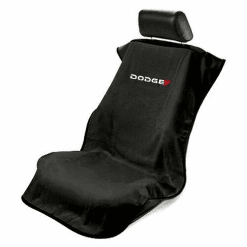 Seat Armour Seat Protector Cover/Towel w/ Dodge Logo - Black