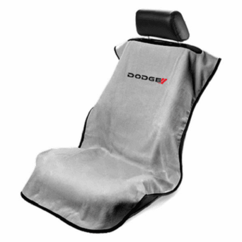 Seat Armour Seat Protector Cover/Towel w/ Dodge Logo - Gray