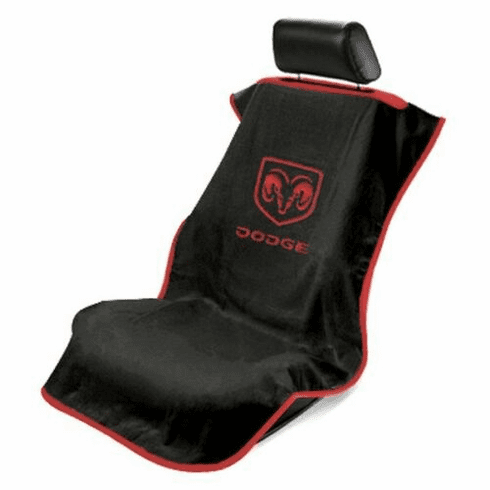Seat Armour Seat Protector Cover/Towel w/ Dodge Ram Logo - Red