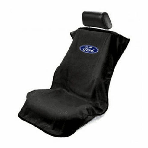 Seat Armour Seat Protector Cover/Towel w/ Ford Logo - Black