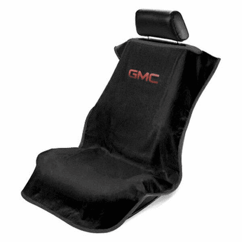 Seat Armour Seat Protector Cover/Towel w/ GMC Logo - Black