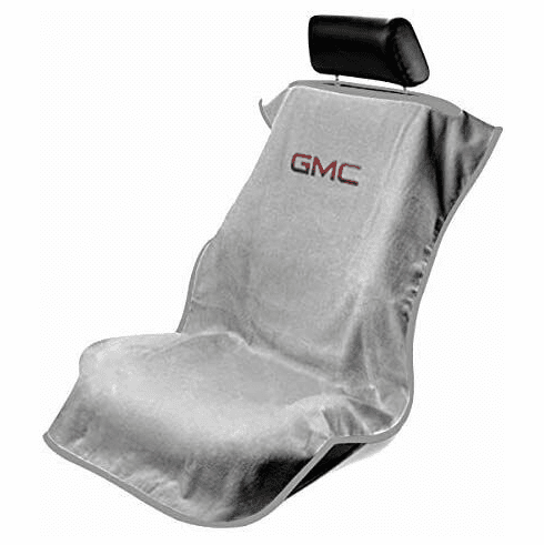 Seat Armour Seat Protector Cover/Towel w/ GMC Logo - Gray