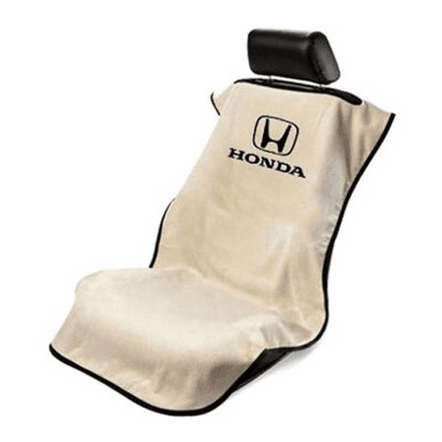 Seat Armour Seat Protector Cover/Towel w/ Honda Logo - Tan
