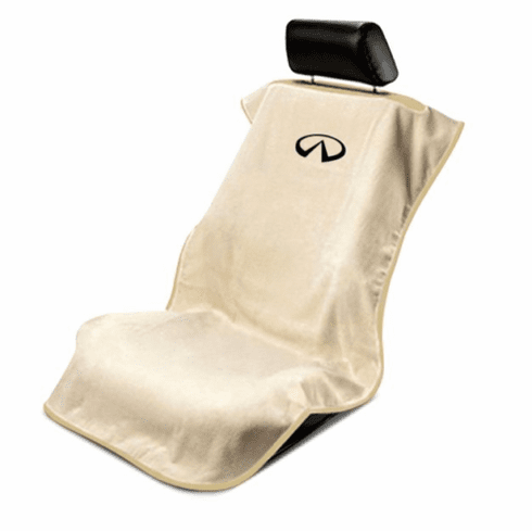 Seat Armour Seat Protector Cover/Towel w/ Infiniti Logo - Tan