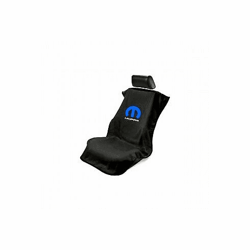 Seat Armour Seat Protector Cover/Towel w/ Mopar Logo - Black