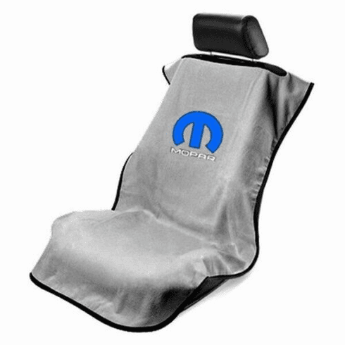 Seat Armour Seat Protector Cover/Towel w/ Mopar Logo - Gray