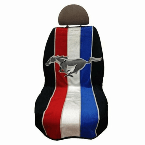 Seat Armour Seat Protector Cover/Towel w/ Mustang Pony Tribar Logo