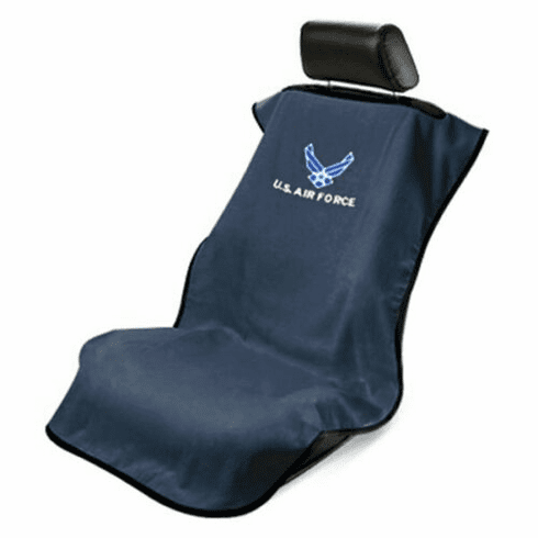 Seat Armour Seat Protector Cover/Towel w/ US Air Force Logo - Blue