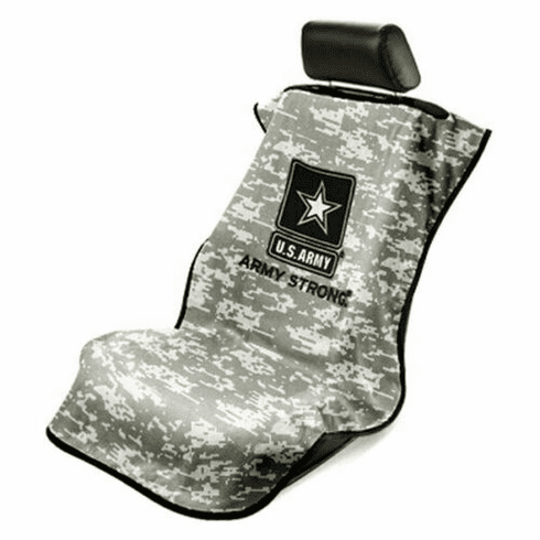 Seat Armour Seat Protector Cover/Towel w/ US Army Camo Logo