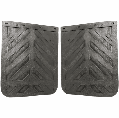 Semi Truck / Trailer Mud Flaps Heavy Black Rubber 30&quot; x 24&quot; Chevron
