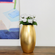 AMARYLLIS 10" Solid Gilded Vase