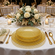 CABANA Gilded Glass Dinner Plate Set