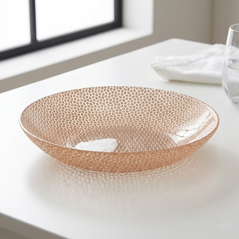 CABANA Gilded Glass Soup Plate