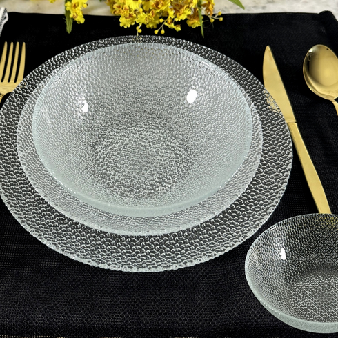 CABANA Glass Dinnerware Set