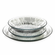 CASCATA 12PC Glass Dinner Plate Set