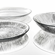 CASCATA 12PC Glass Dinner Plate Set