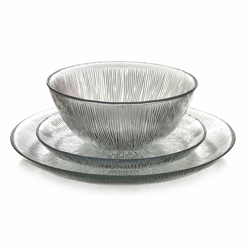 CASCATA 12PC Glass Dinnerware Set