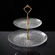 Cascata Glass Tiered Plate