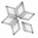 ETOILE Glass Diamond Dish