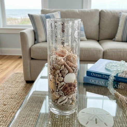 FLORA 12" Marble Gilded Vase