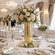 FLORA 20" Marble Gilded Vase