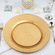 GILT 10.5" Gilded Glass Dinner Plate