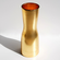GILT 12" Gilded Glass Hourglass Vase