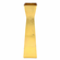 GILT 12" Gilded Glass Square Vase