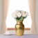 GILT 7" Gilded Glass Flower Vase