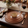 HELIOS Gilded Glass Dinnerware Set