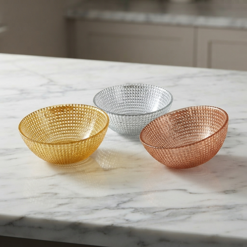 HELIOS Gilded Glass Side Bowl