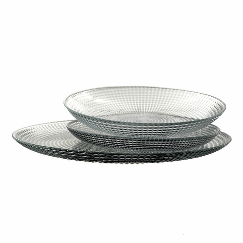 HELIOS Glass Dinner Plate Set