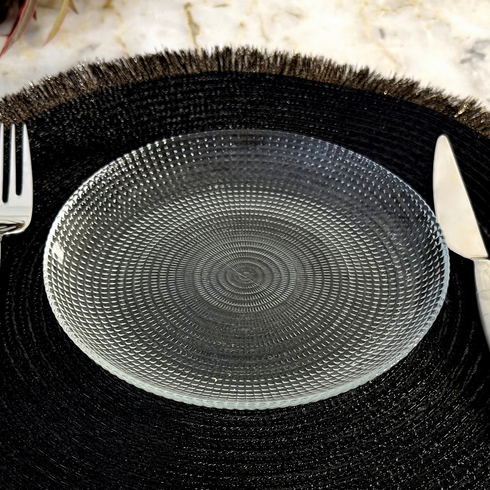 HELIOS Glass Salad Plate
