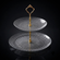 Helios Glass Tiered Plate