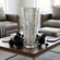 IRIS 12" Marble Gilded Vase