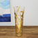 IRIS 16" Brush Gilded Vase