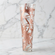 IRIS 20" Brush Gilded Vase