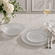 Marquis Gilded Glass 12 pcs. Dinner Plate Set
