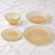 Marquis Gilded Glass 16 pcs. Dinnerware Set