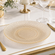 MARQUIS Gilded Glass Dinner Plate