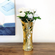 PATTY 12" Brush Gilded Vase