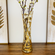 PATTY 20" Brush Gilded Vase