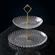 Pavo Glass Tiered Plate