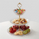 Pavo Glass Tiered Plate