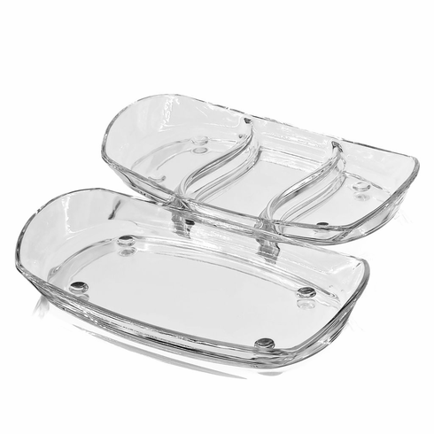 PRIMA Oblong 14.5" Glass Tray
