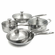 Tri-Ply Clad 18/10 Stainless Steel Cookware Set