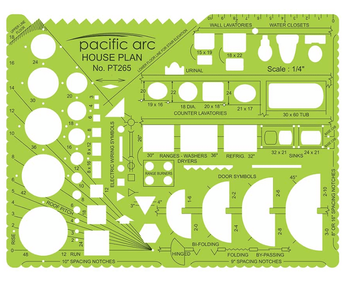 1/4"=1' House Plan Template