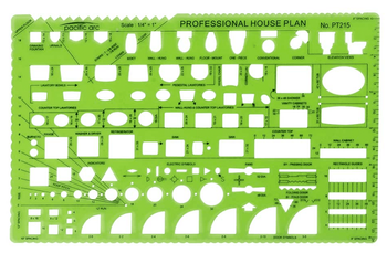 1/4"=1' Professional House Plan Template